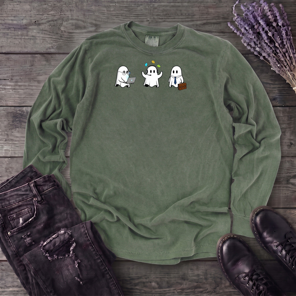 Ghost Trio Office Long Sleeve T-Shirt