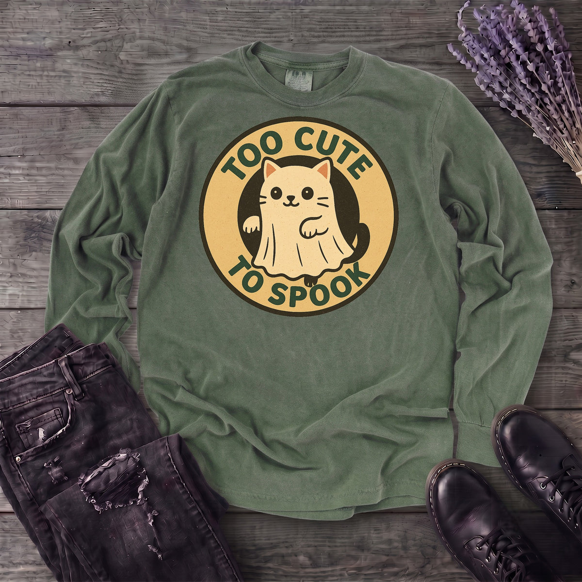 Too Cute To Spook Long Sleeve T-Shirt