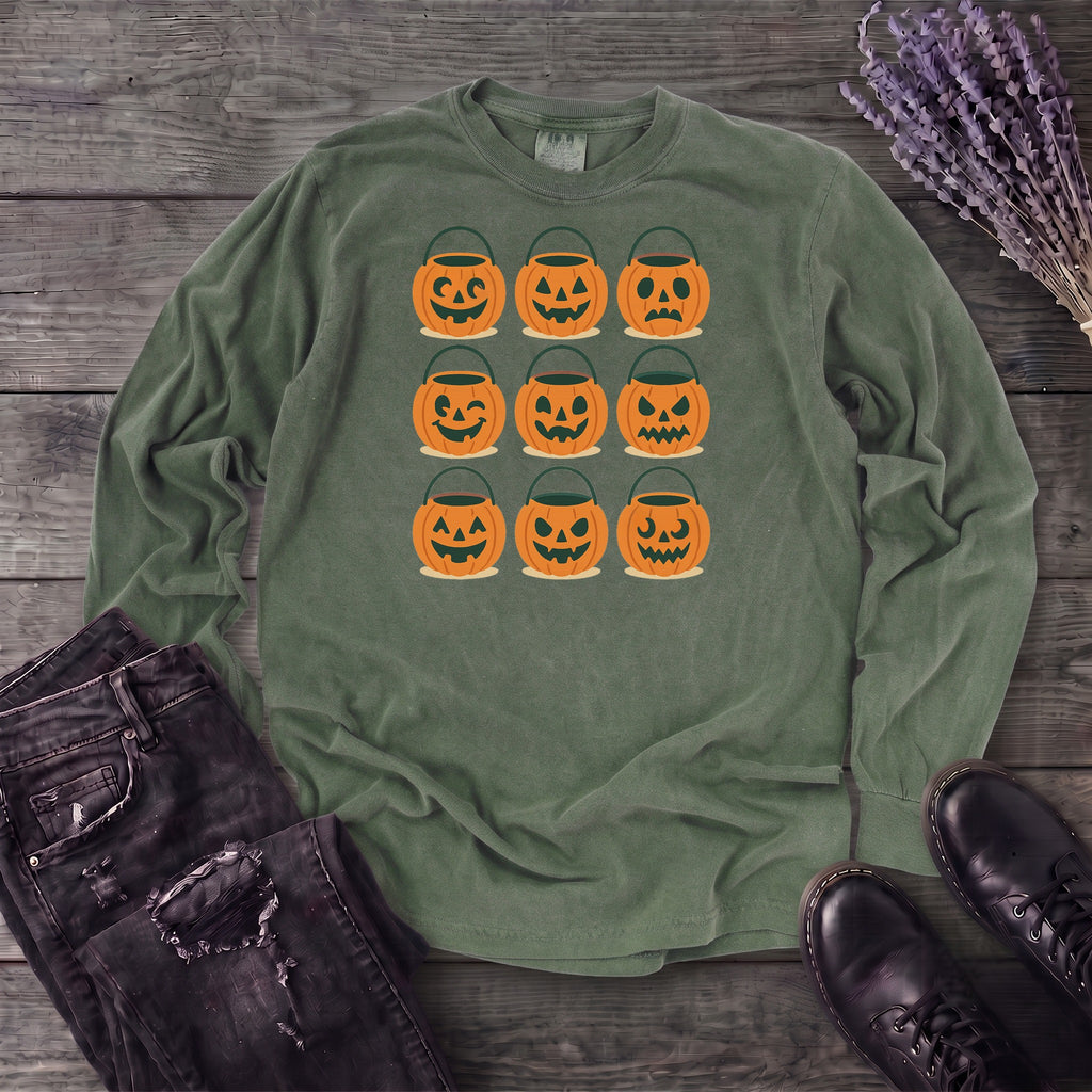 Bucket Grid Long Sleeve T-Shirt