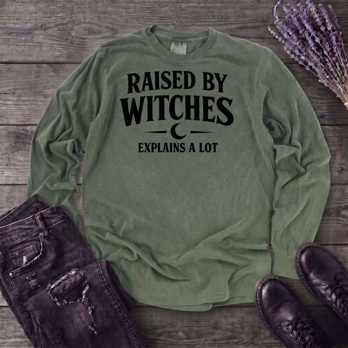 raised by witches Long Sleeve T-Shirt