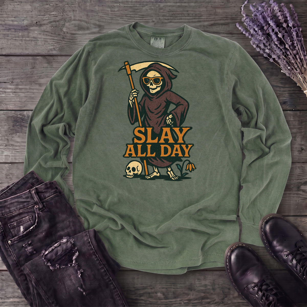 Slay All Day Long Sleeve T-Shirt