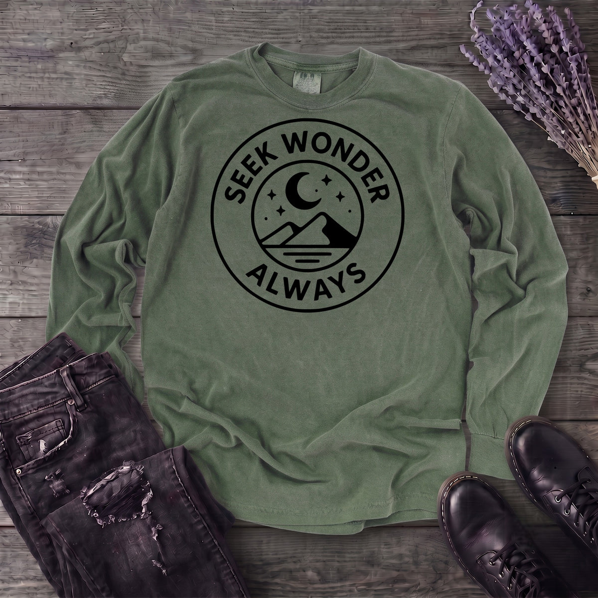 Seek Wonder Always Long Sleeve T-Shirt