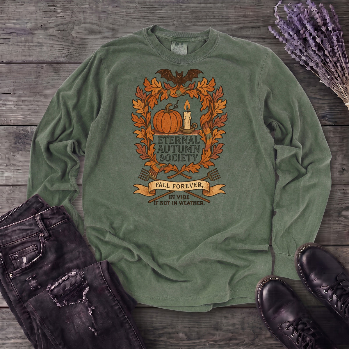 Eternal Autumn Society Long Sleeve T-Shirt