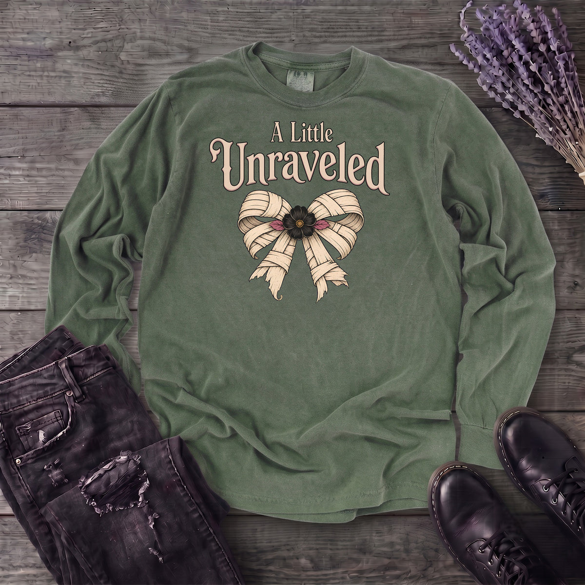 A Little Unraveled Long Sleeve T-Shirt