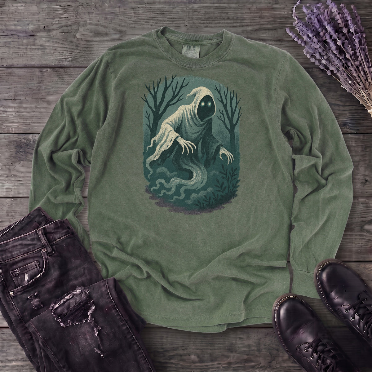 Woodland Spirits Wraith Long Sleeve T-Shirt