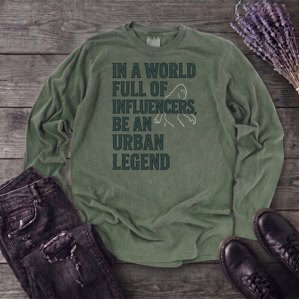 World Full Of Influencers Bigfoot Long Sleeve T-Shirt