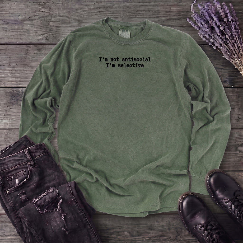 Not Antisocial Long Sleeve T-Shirt
