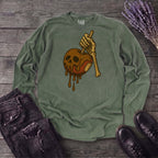 Caramel Apple Skull Long Sleeve T-Shirt