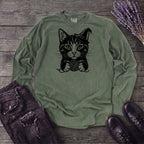 Witchy Yarn Cat Long Sleeve T-Shirt