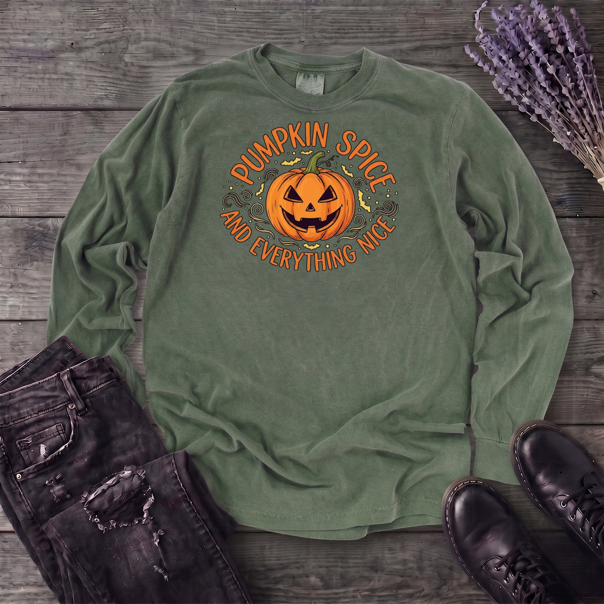 Pumpkin Spice And Everything Nice Long Sleeve T-Shirt
