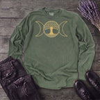 Tree Of Life Moon Goddess Long Sleeve T-Shirt