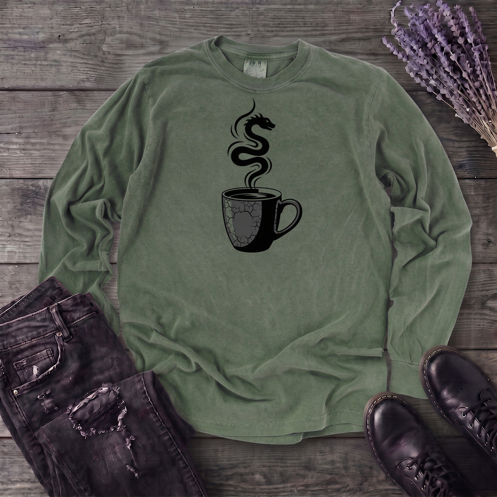 Dragon Coffee Long Sleeve T-Shirt