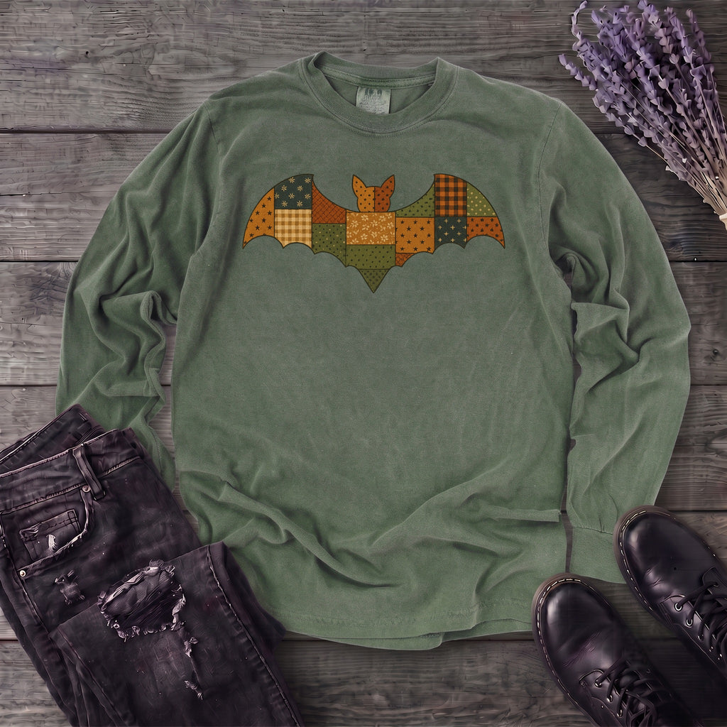 Patchwork Bat Long Sleeve T-Shirt