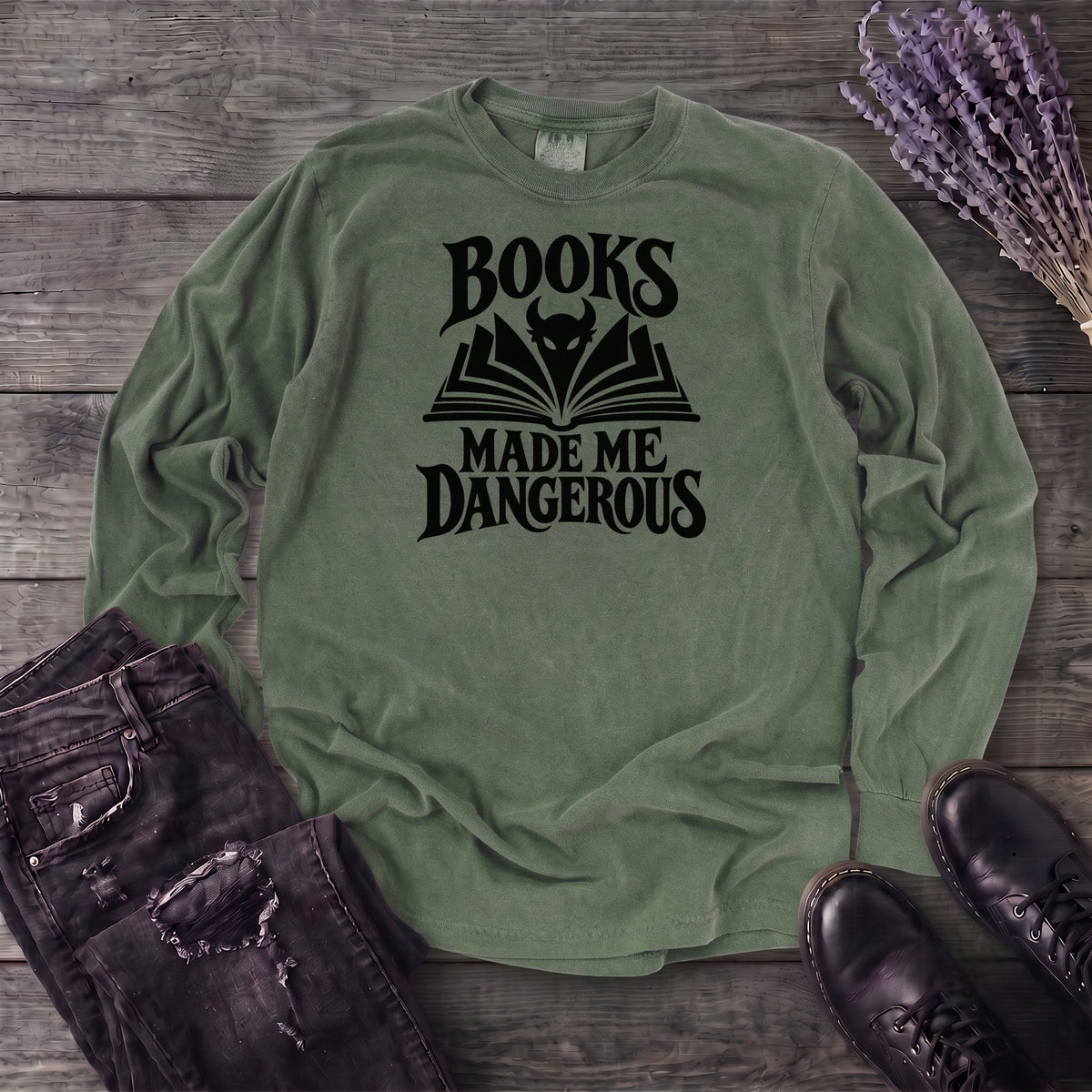 Books Made Me Dangerous Long Sleeve T-Shirt