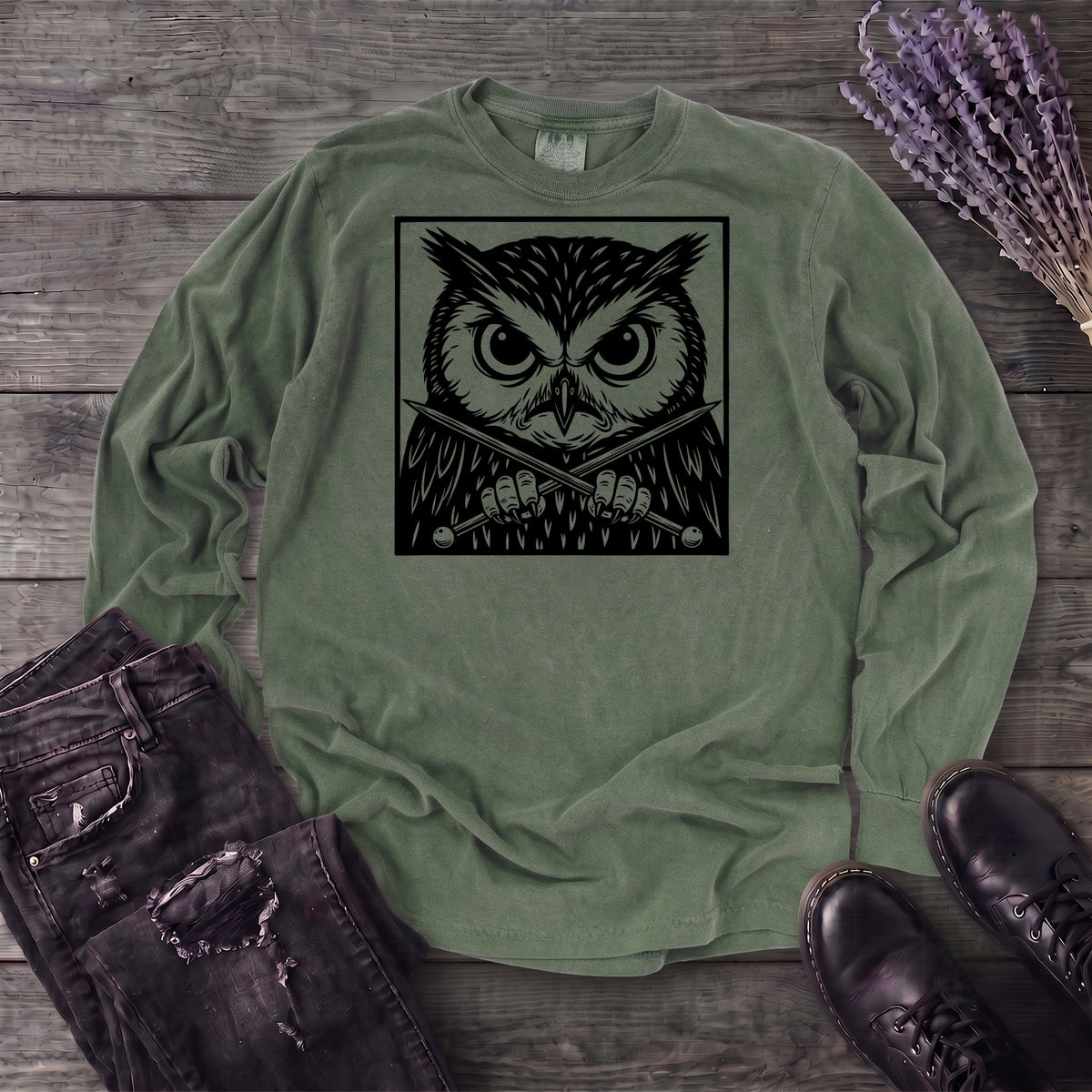 Owl Knitter Long Sleeve T-Shirt