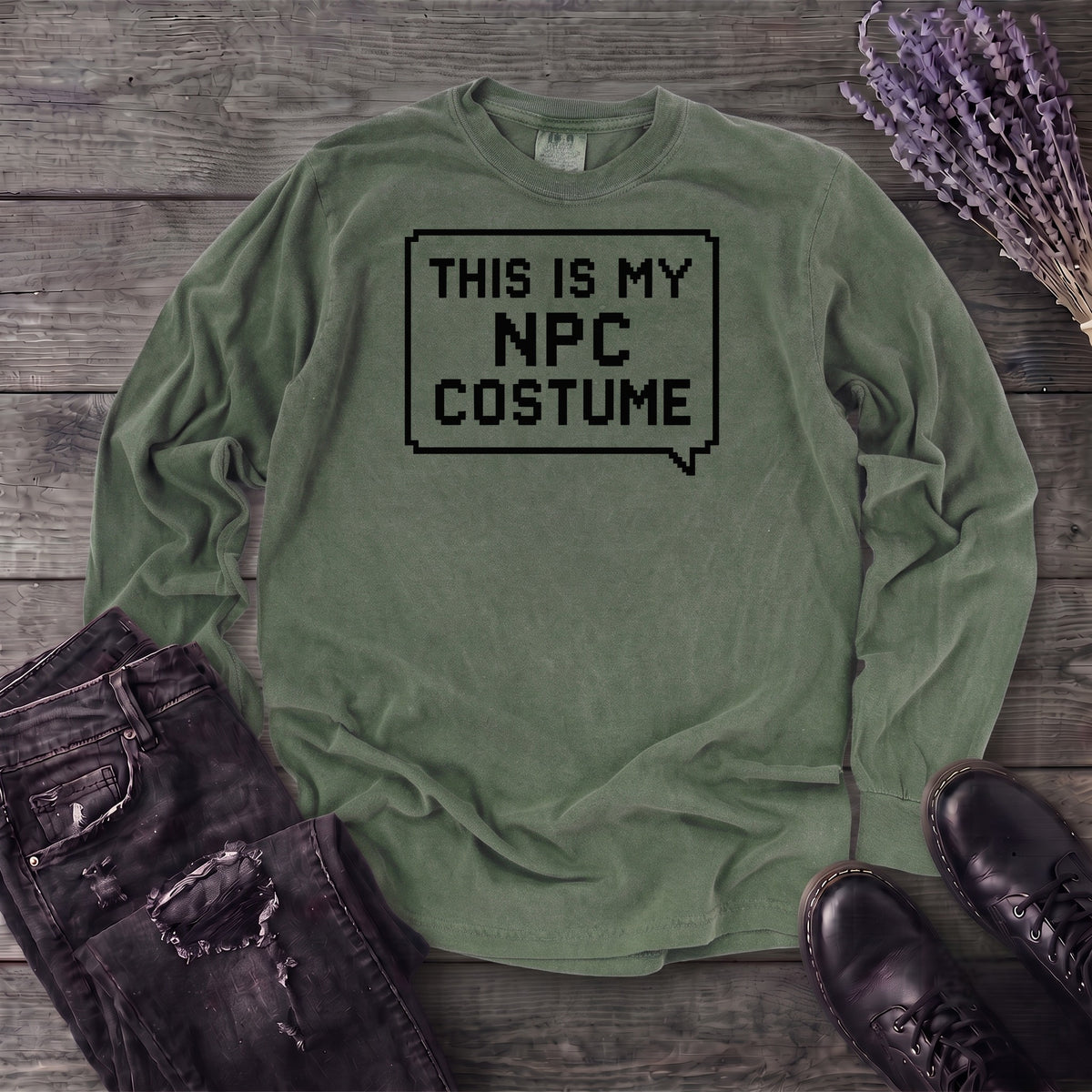This Is My Npc Costume Long Sleeve T-Shirt