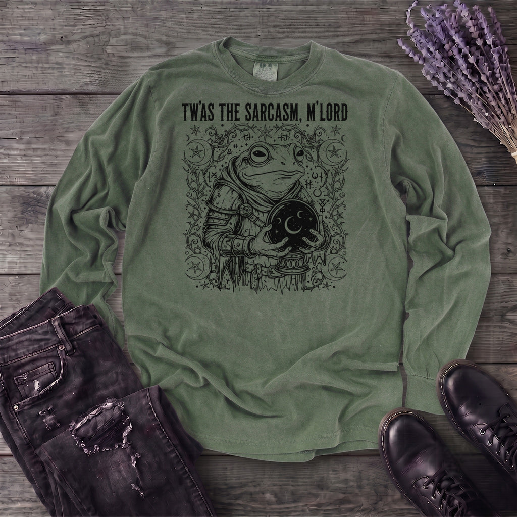 Twas The Sarcasm Frog Long Sleeve T-Shirt