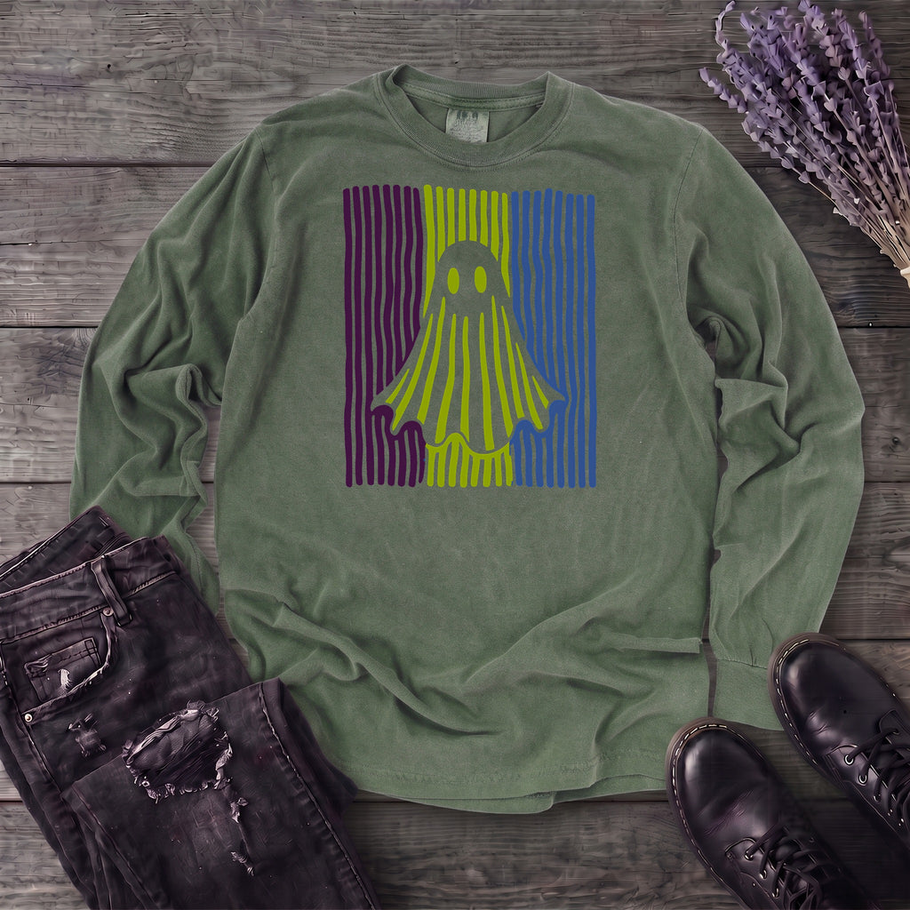 Ghost Stripes Long Sleeve T-Shirt