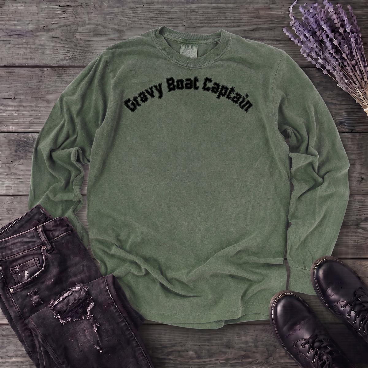 Gravy Boat Captain Long Sleeve T-Shirt