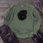 black_cat_beanie Long Sleeve T-Shirt