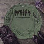 Murder In Progress Six Crows Long Sleeve T-Shirt