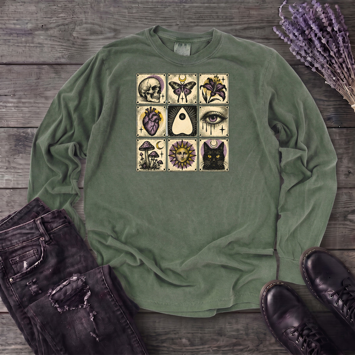 Occult Grid Long Sleeve T-Shirt