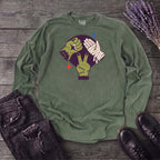 Classic Monster Rock Paper Scissor Game Long Sleeve T-Shirt
