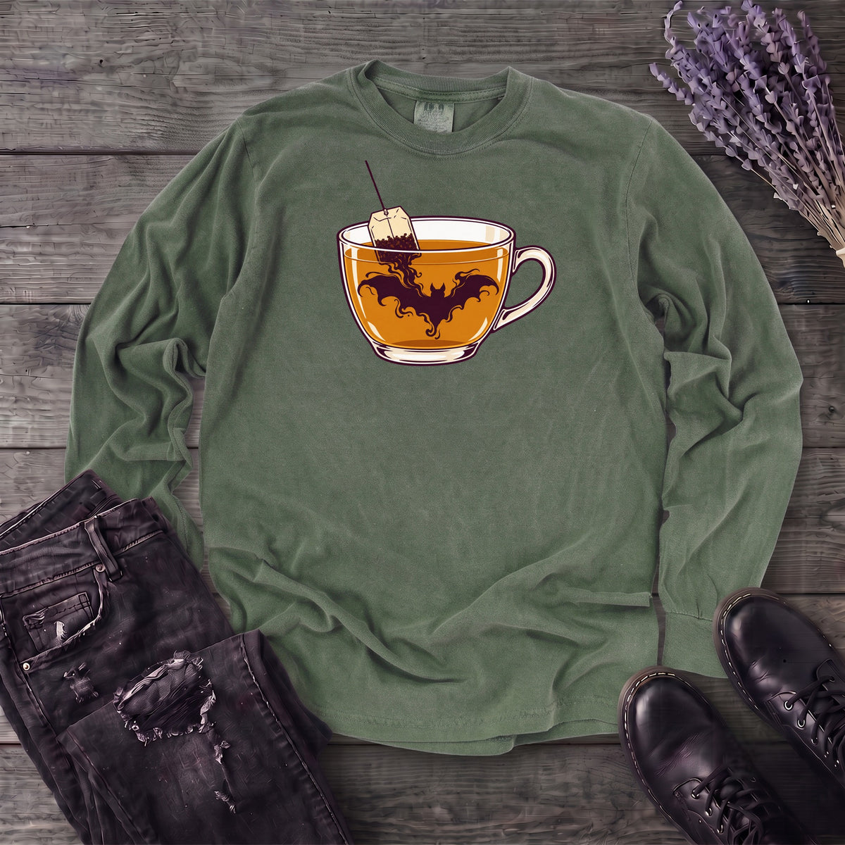 Bat-Tea Long Sleeve T-Shirt