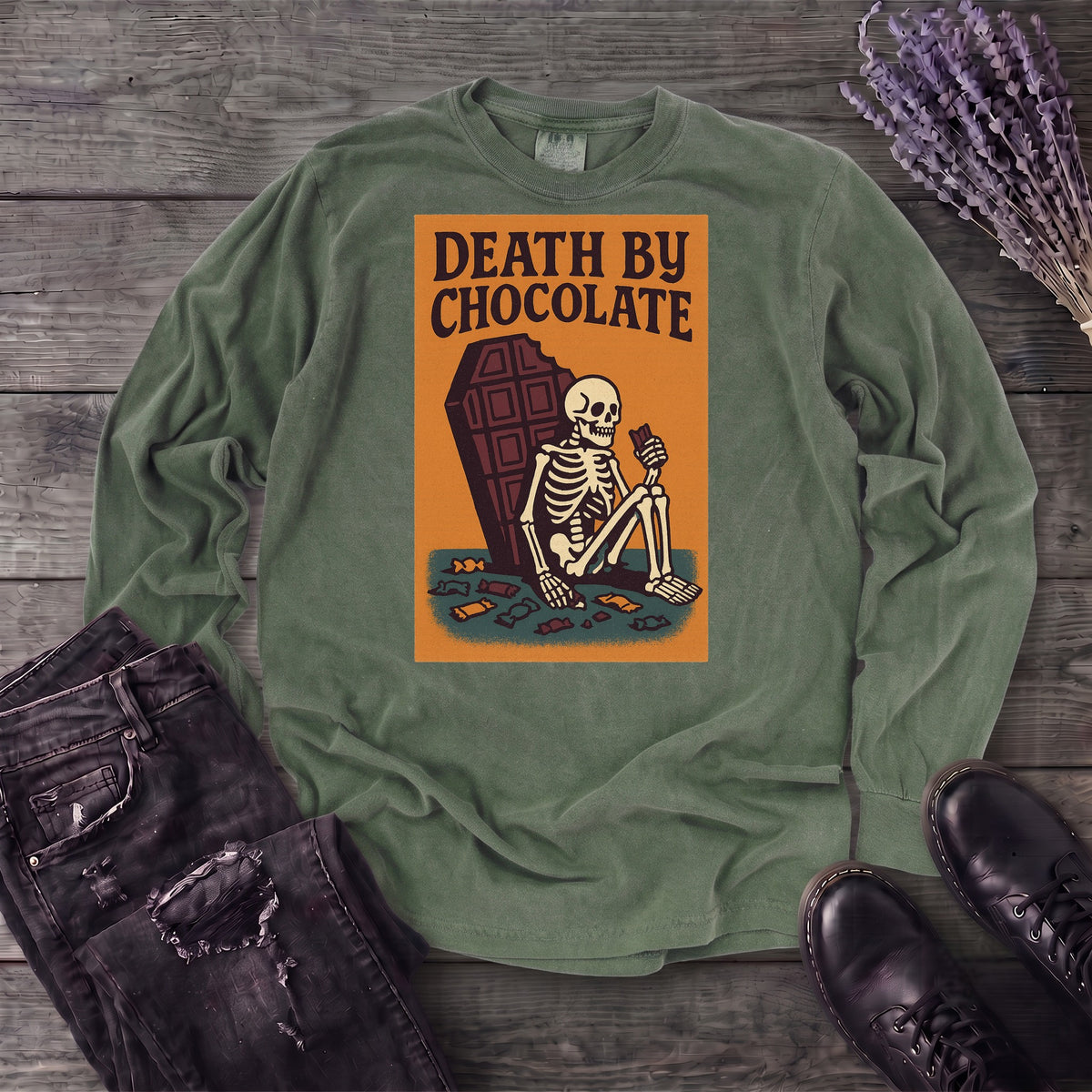 Death By Chocolate Long Sleeve T-Shirt