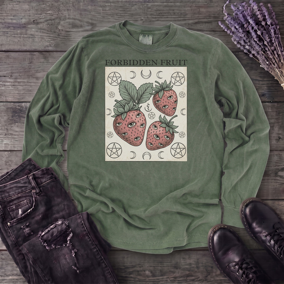 Forbidden Fruit Strawberries Long Sleeve T-Shirt
