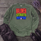 Halloween Starts Now Long Sleeve T-Shirt