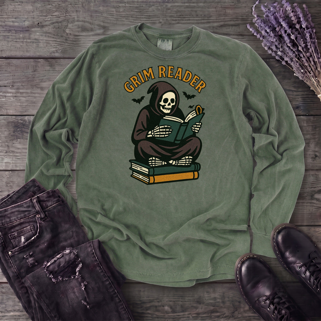 Grim Reader Long Sleeve T-Shirt