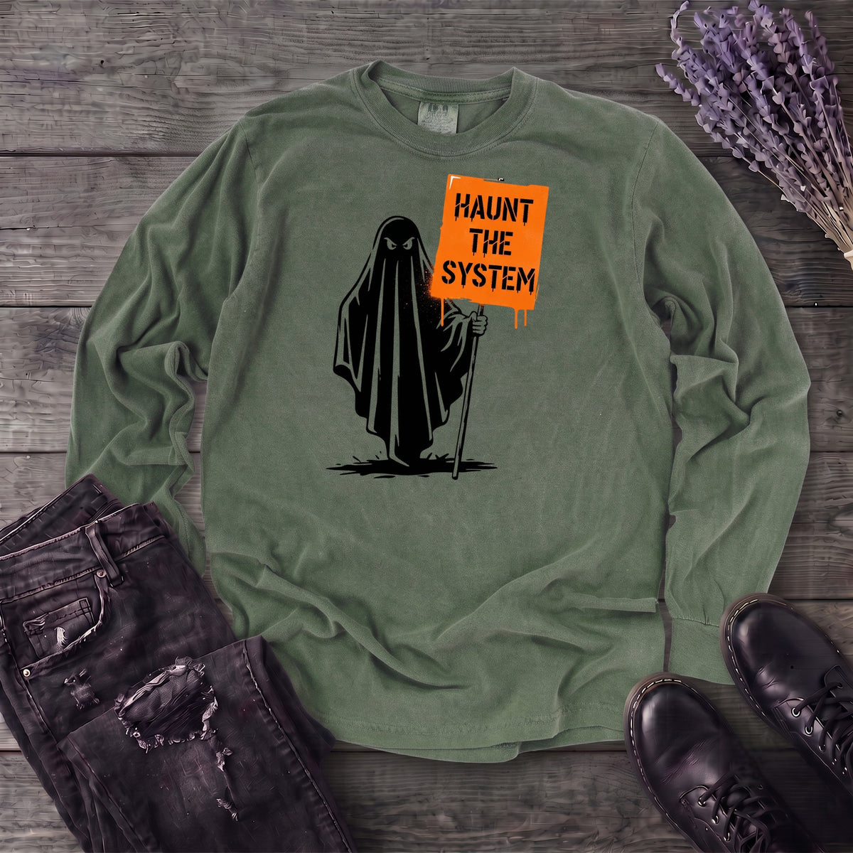 Haunt The System Long Sleeve T-Shirt