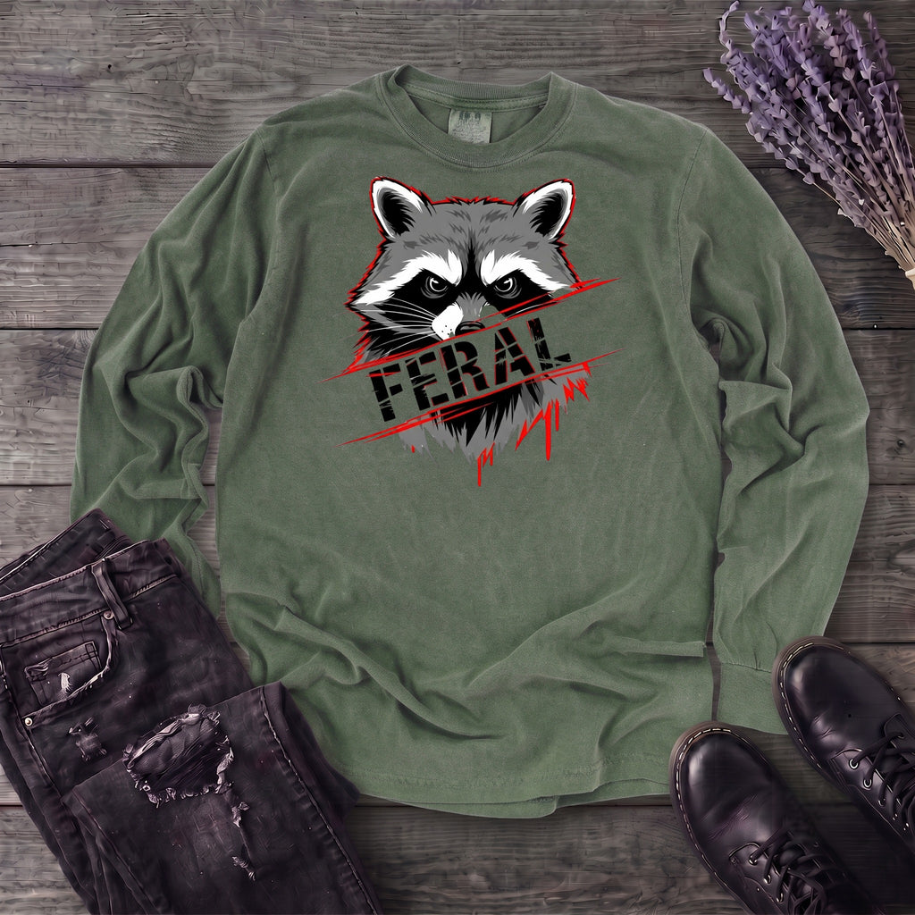 Feral Stencil Long Sleeve T-Shirt