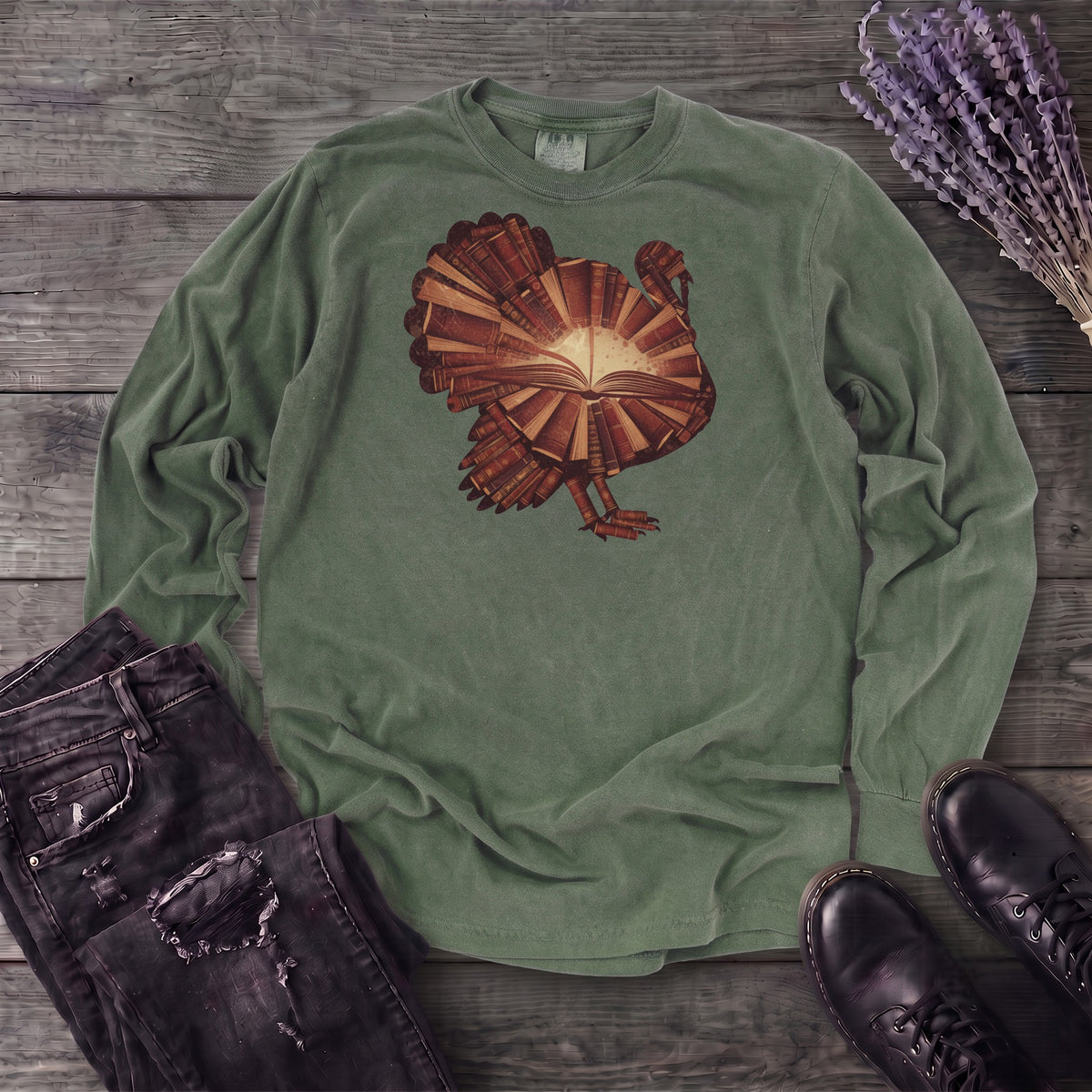 Turkey Books Long Sleeve T-Shirt