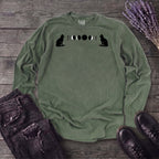 Cat Moon Phases Long Sleeve T-Shirt