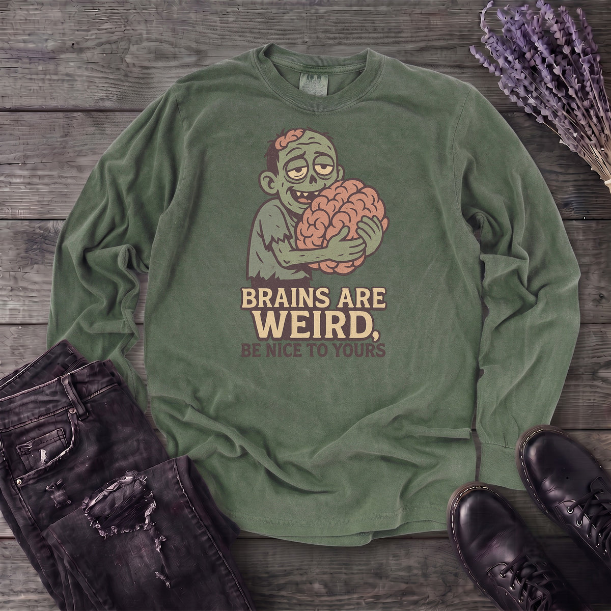Brains Are Weird Long Sleeve T-Shirt