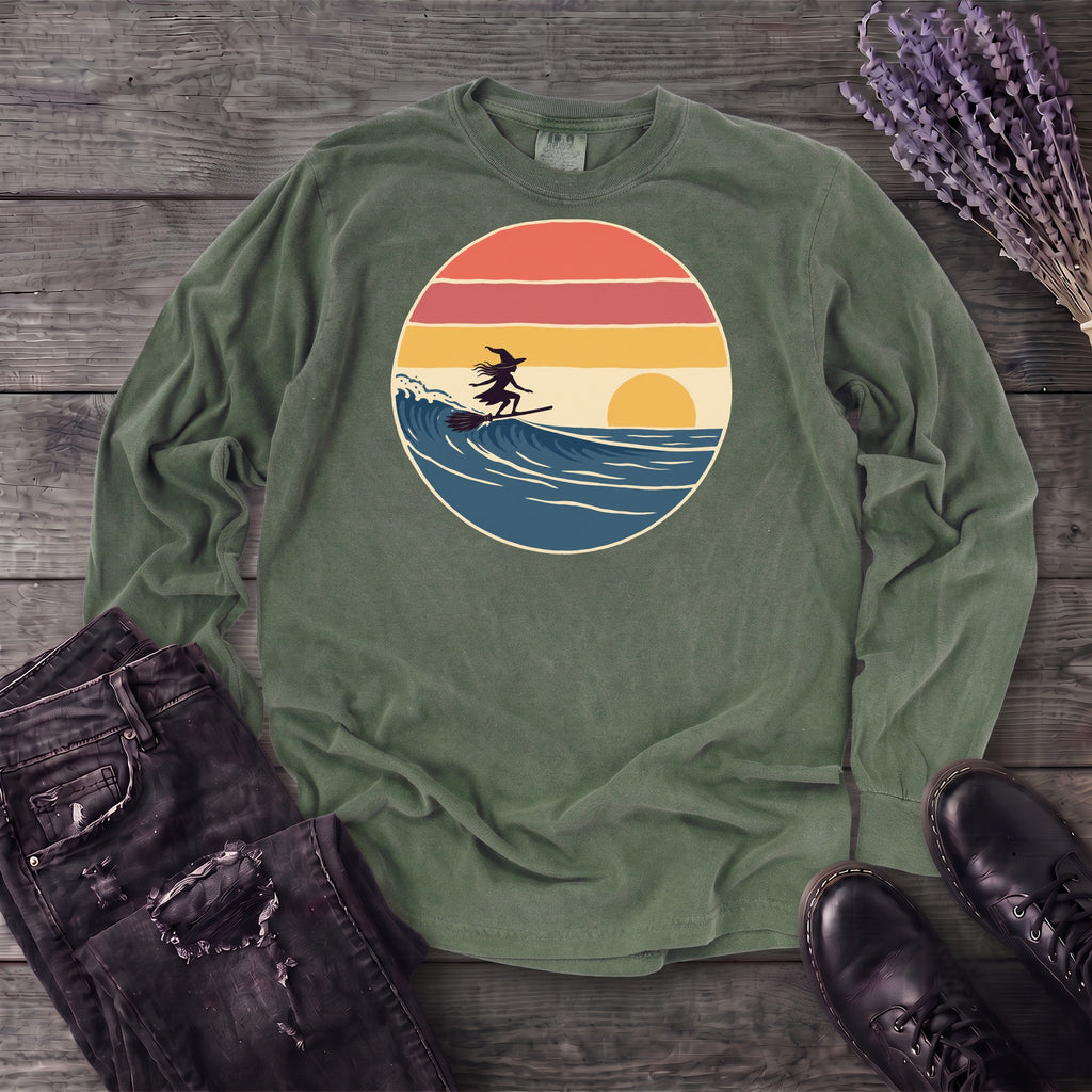 Surfing Witch Long Sleeve T-Shirt