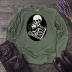 Skeleton Dachshund Hug Long Sleeve T-Shirt