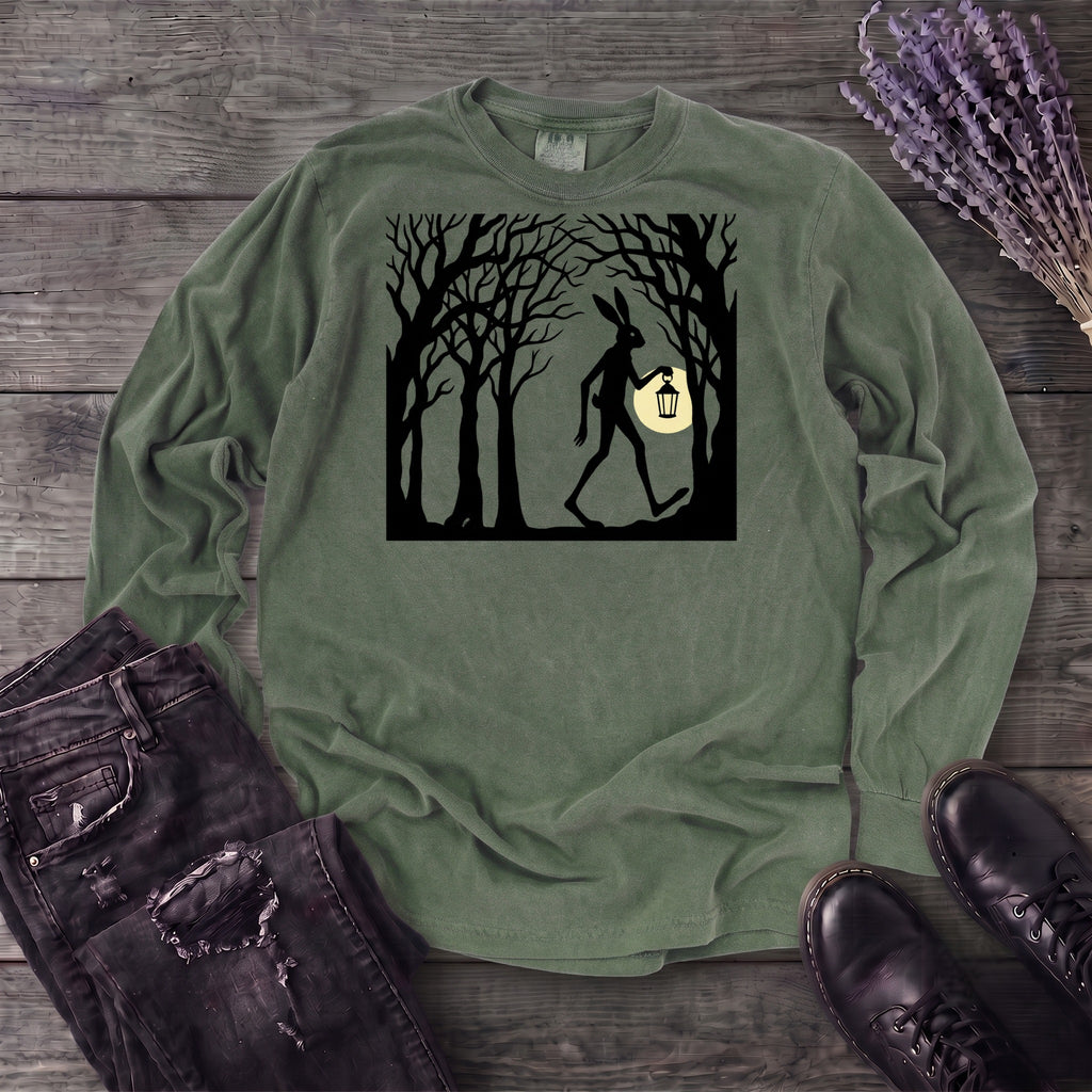 tall rabbit spooky easter Long Sleeve T-Shirt