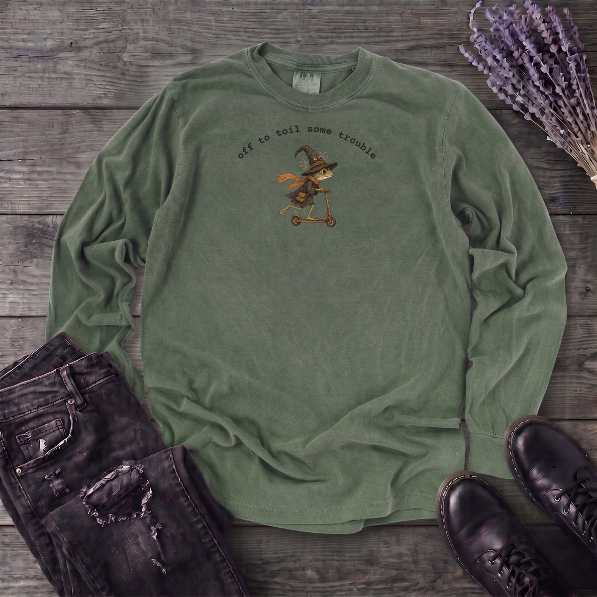 Off To Toil Some Trouble Long Sleeve T-Shirt