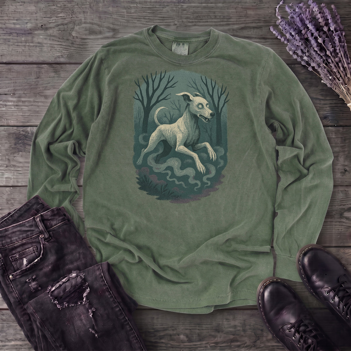 Woodland Spirits Hound Long Sleeve T-Shirt