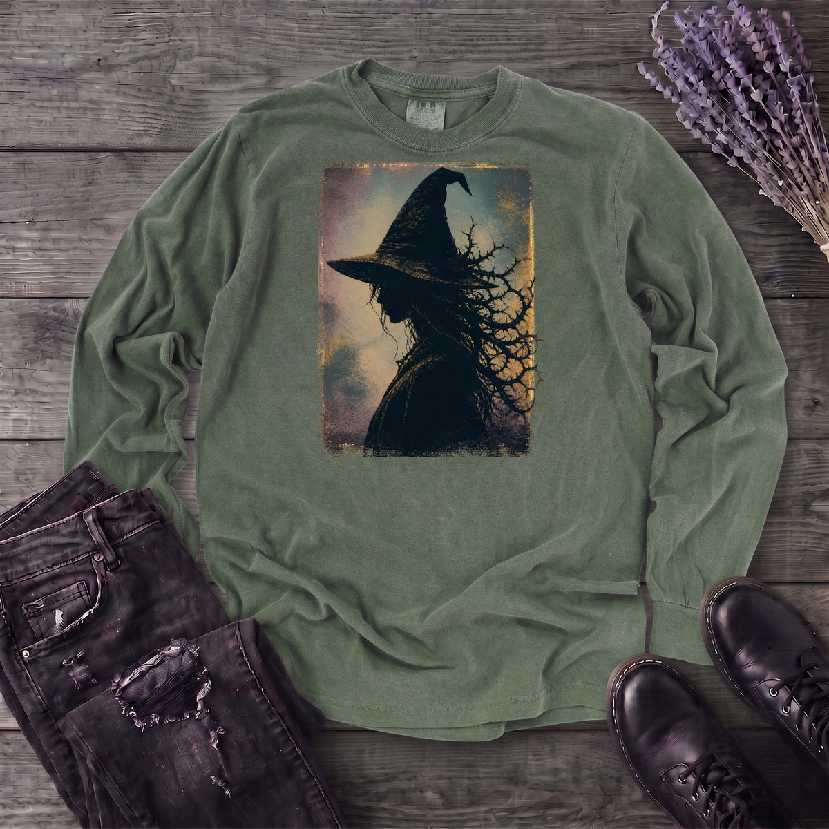 Brambles And Shadows Witch Long Sleeve T-Shirt