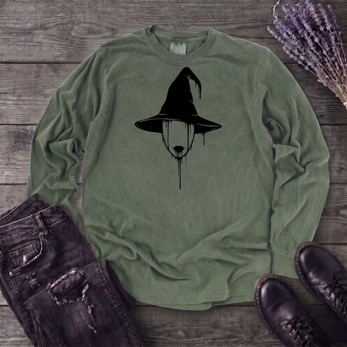 Shadow Drip Witch Long Sleeve T-Shirt
