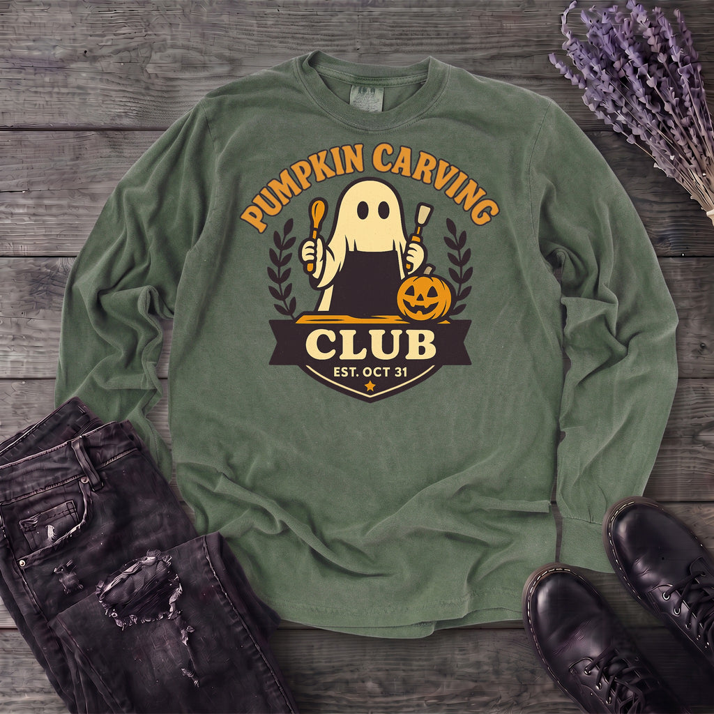 Pumpkin Carving Club Long Sleeve T-Shirt