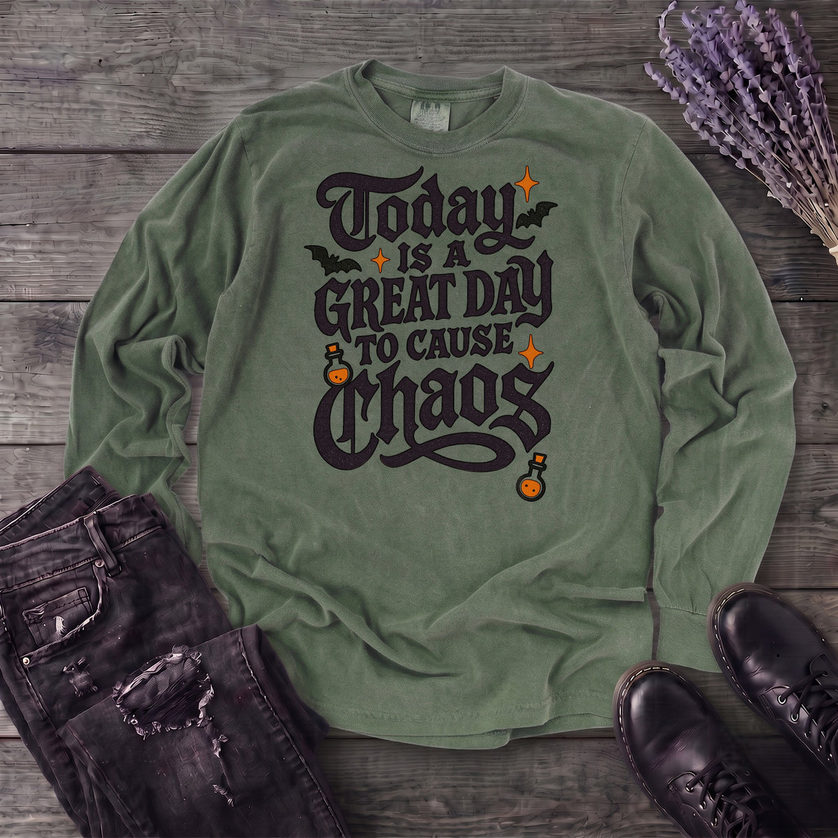 Today Is A Great Day To Cause Chaos Long Sleeve T-Shirt