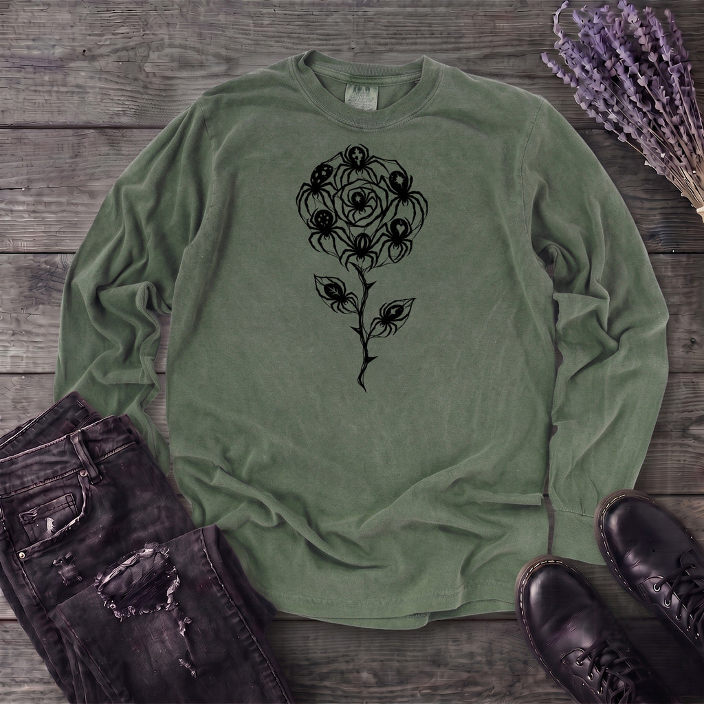 Spider Rose Long Sleeve T-Shirt