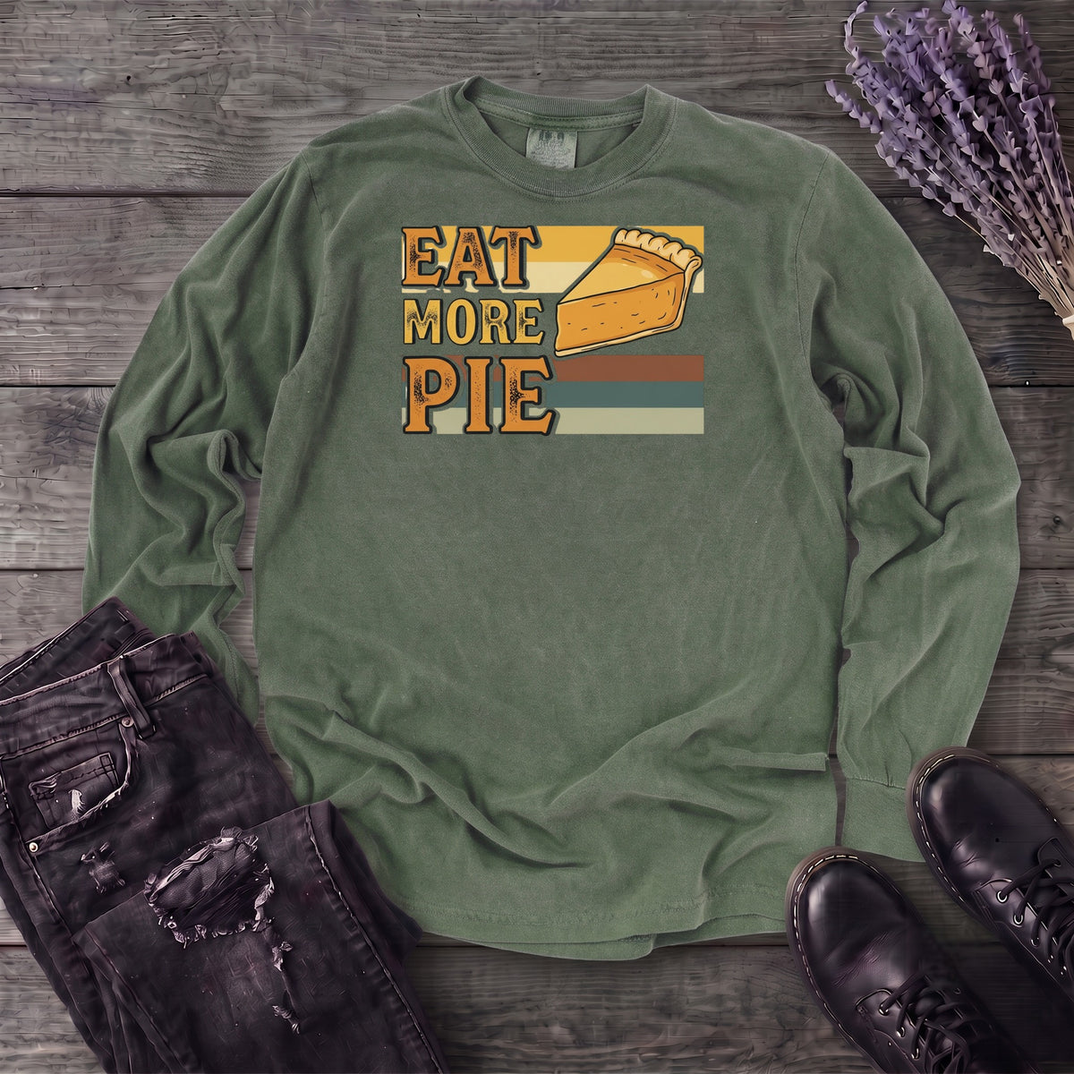 Eat More Pie Long Sleeve T-Shirt