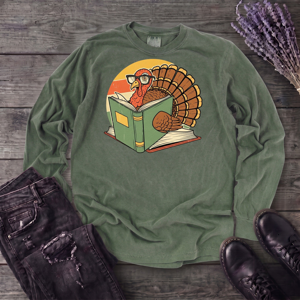 Turkey Reading Long Sleeve T-Shirt