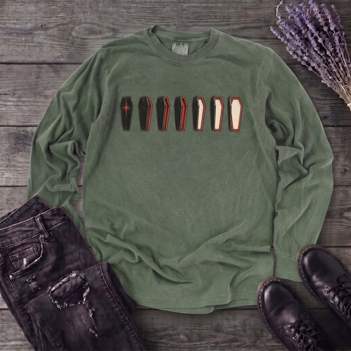 Coffin Evolution Long Sleeve T-Shirt